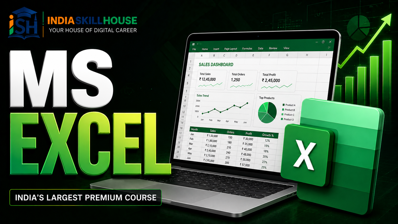 Ms Excel Dashboard Complete overview-Image